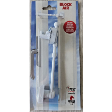 Block Air FERMAFINESTRE Limitatore di apertura di Porte in Zama Bianco