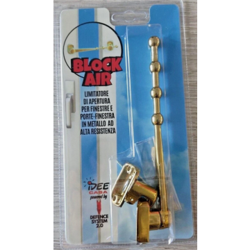 Block Air FERMAFINESTRE Limitatore di apertura di Porte in Zama Oro