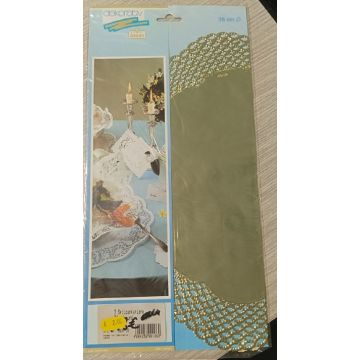 Centrino per decorazione tavola in carta argentata colore Oro